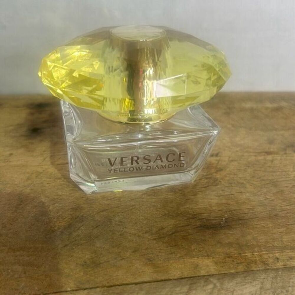 Versace yellow diamond‎ perfume bottle. Empty collectible glass glam